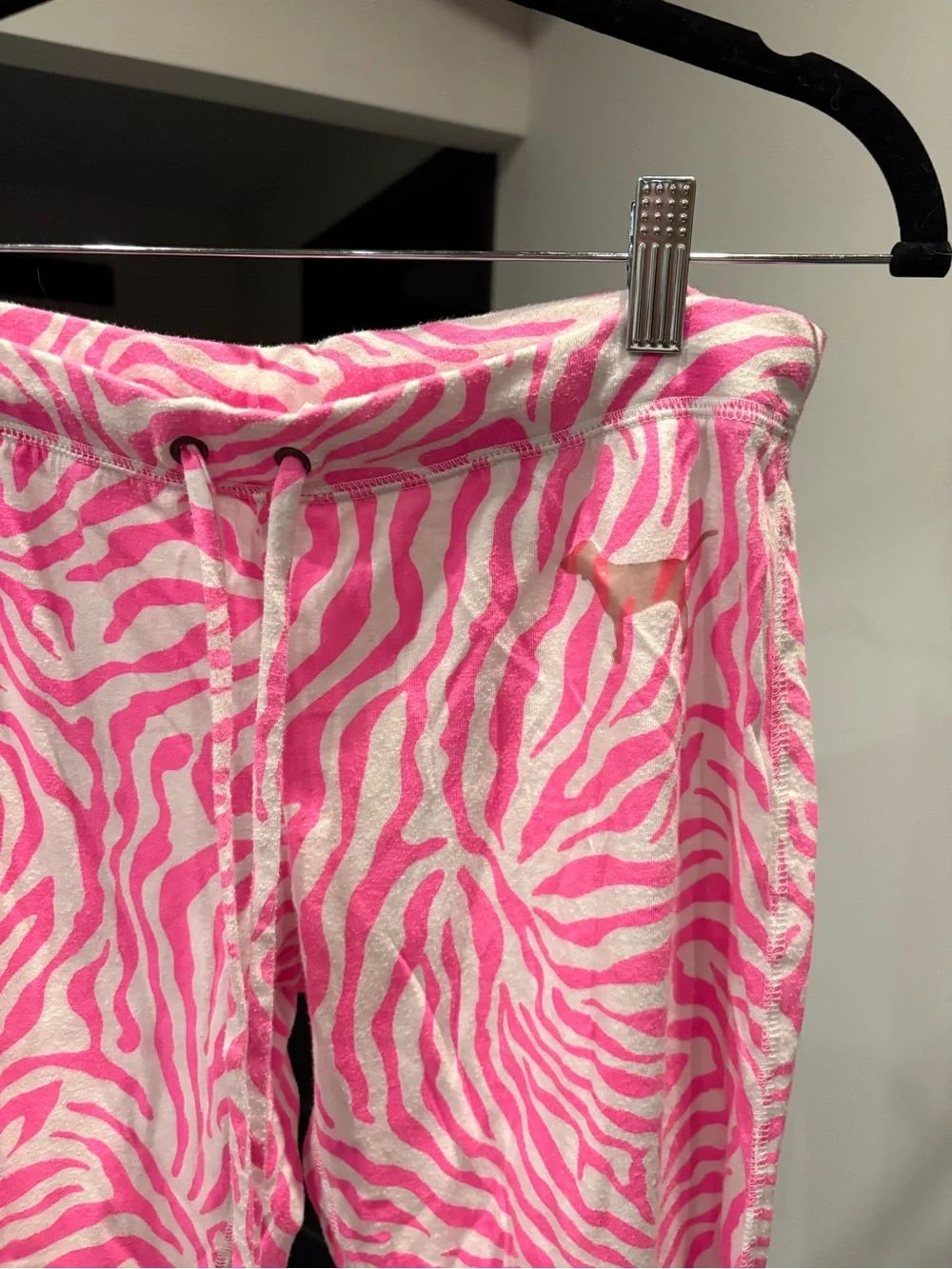 Victoria's Secret Pink and White Zebra-Print Pajamas